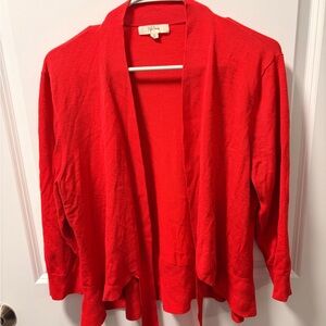 Chic Red Women's Cardigan